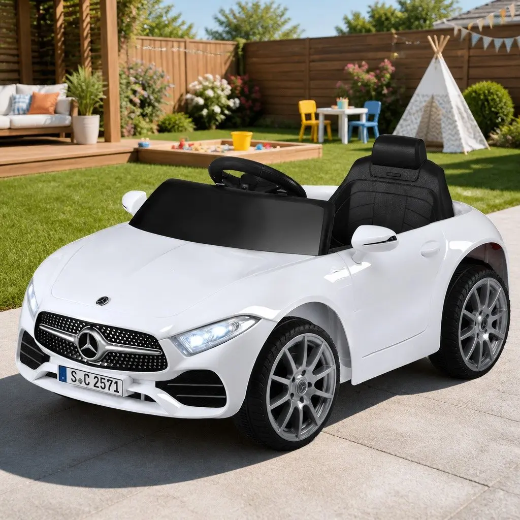 Kids Electric Ride On Car in White