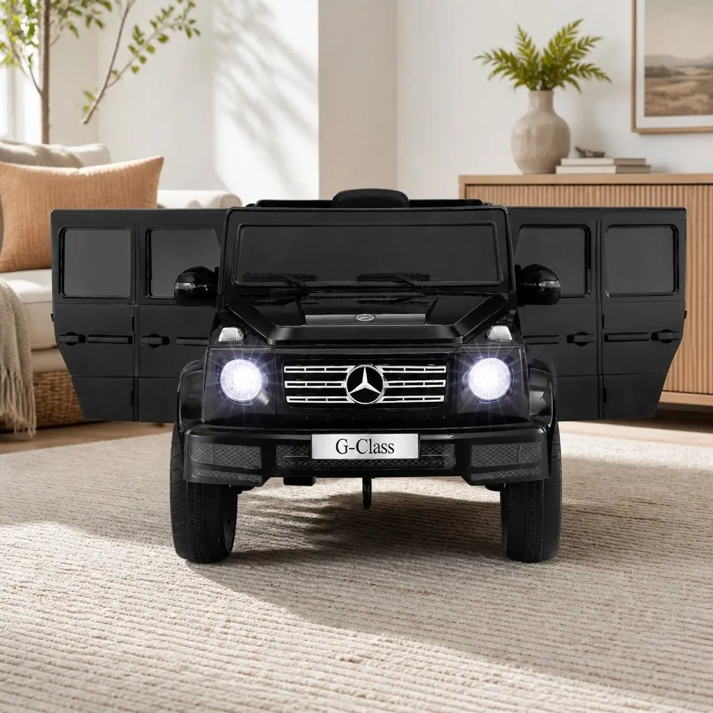 Ride On Car for Kids Black 12V Electric Toy with Remote Control