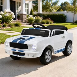 Kids Electric Ride On Car Specifications: White Toy Vehicle