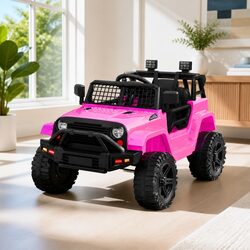 12V Electric Ride On Jeep - Pink with Specifications