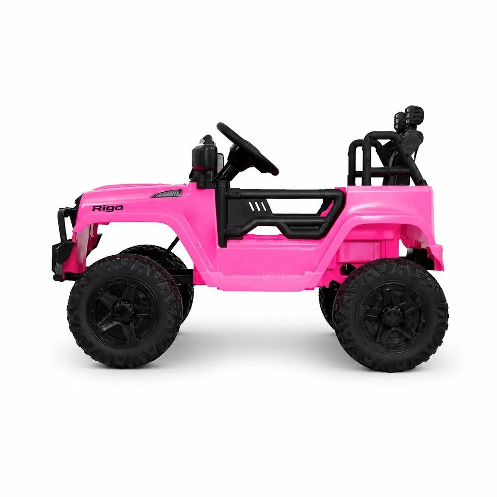 Kids Electric Ride On Car 12V Jeep Toy Remote Control Pink Girls Boys Gift