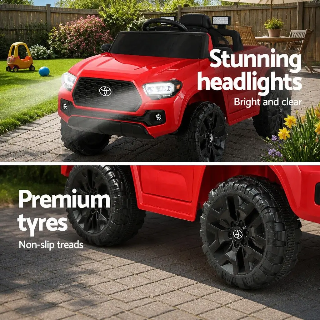 Kids Ride On Car Red 12V for Outdoor Use 100cm L x 63cm W x 57cm H