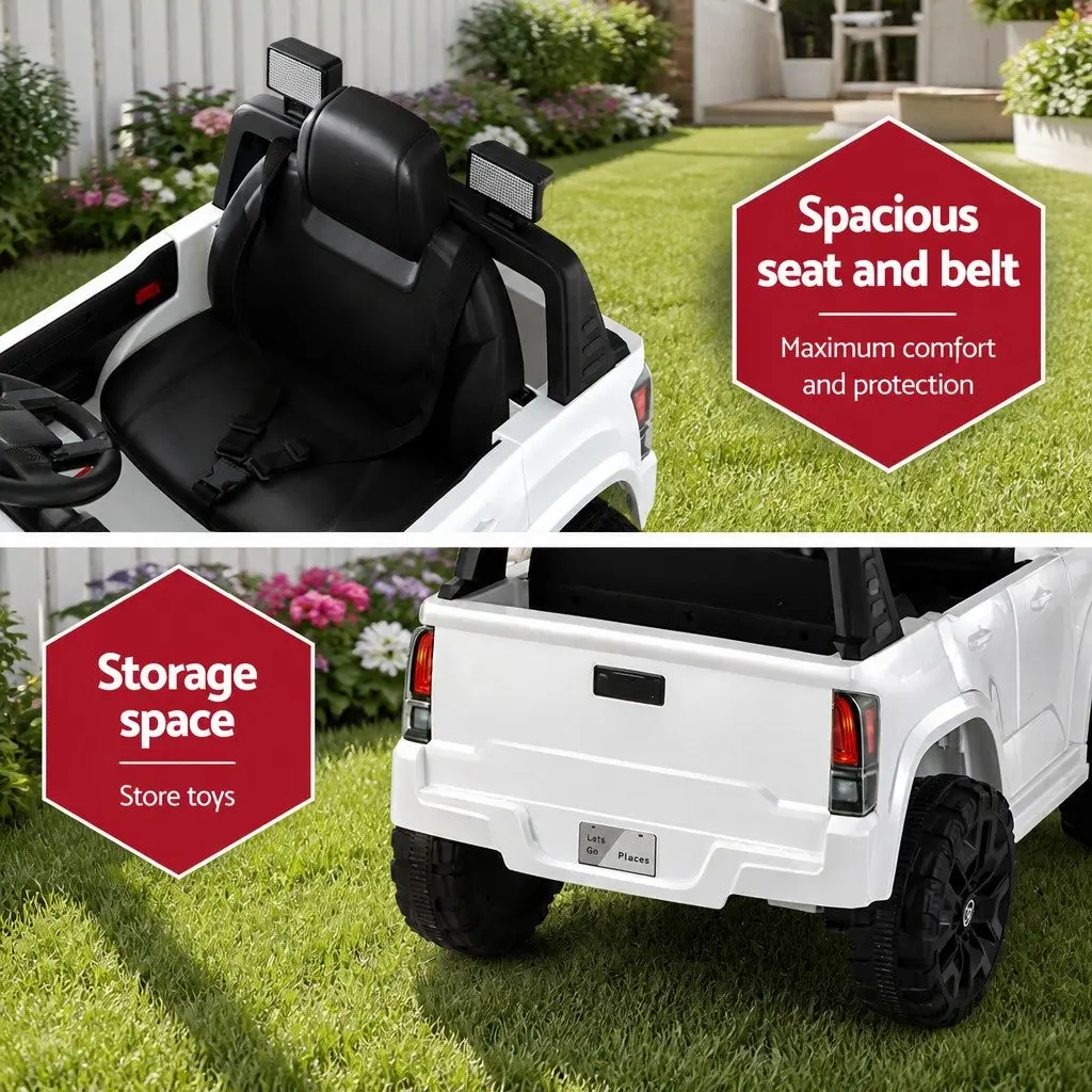 Kids Ride On Car Tacoma White 12V for Outdoor Use