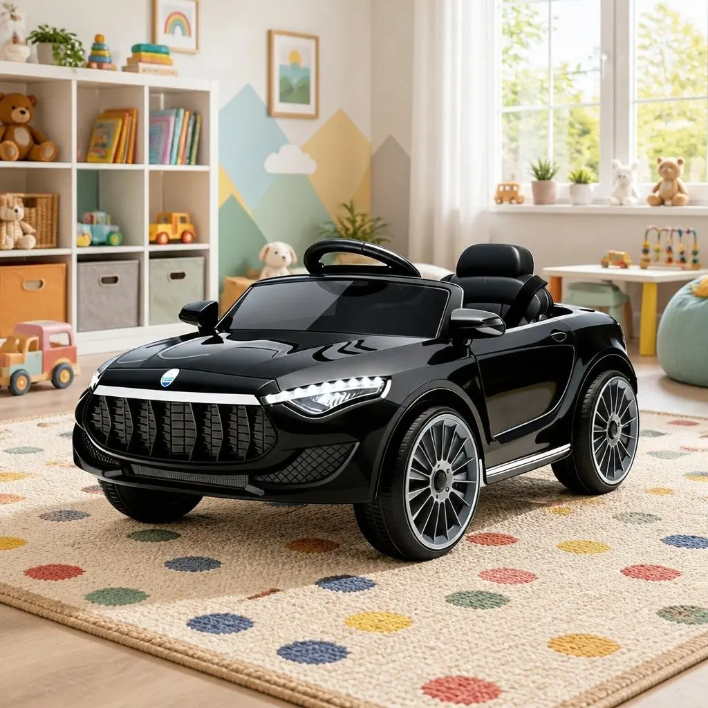 Kids Ride On Car for Outdoor Use 12V Black