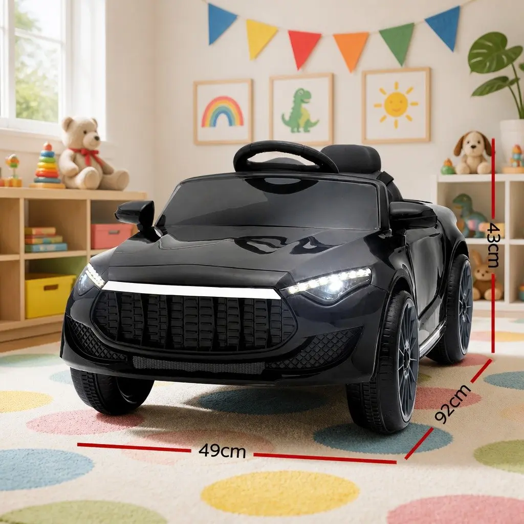 Kids Ride On Car for Outdoor Use 12V Black