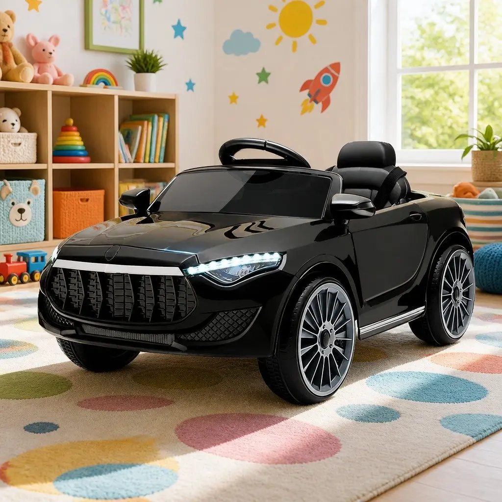 Kids Ride On Car for Outdoor Use 12V Black