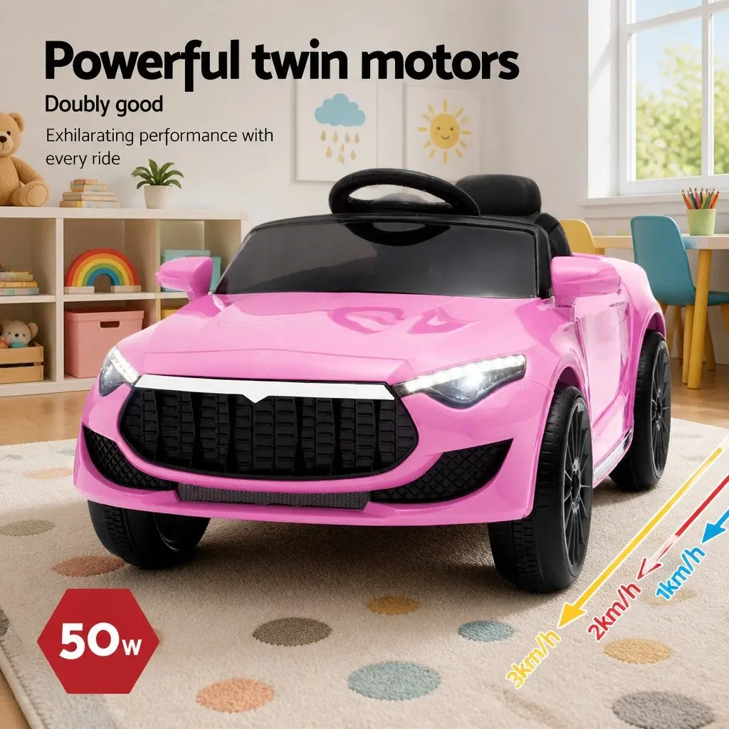 Kids Electric Ride On Car for Outdoor Use 12V Pink