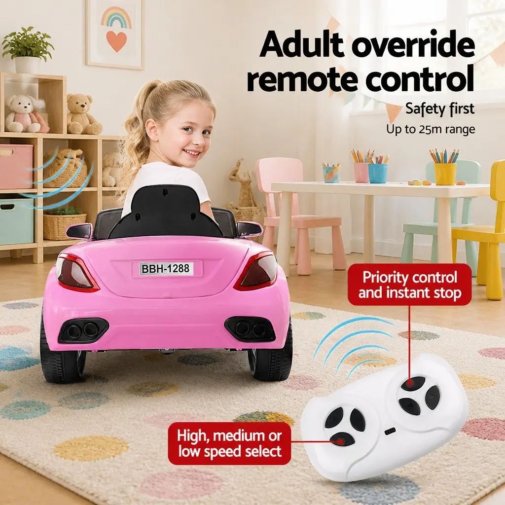 Kids Electric Ride On Car for Outdoor Use 12V Pink