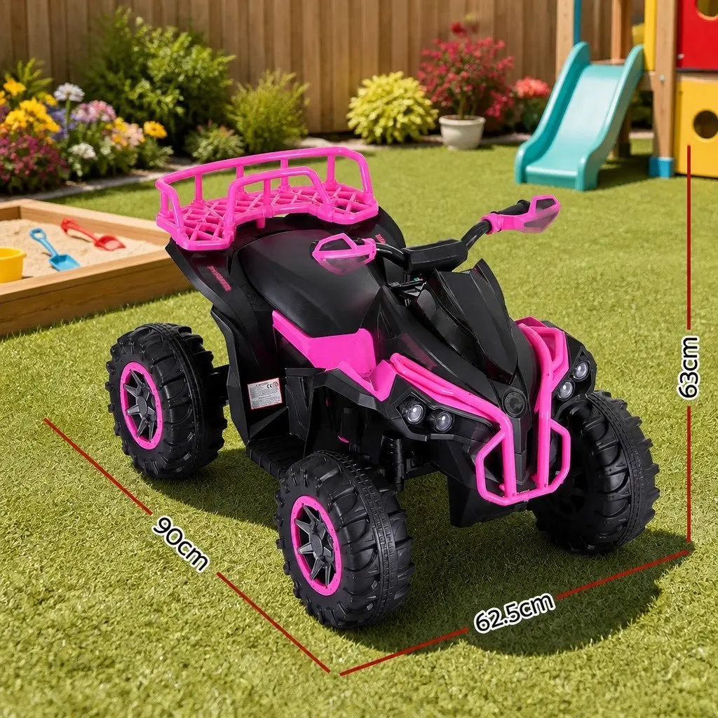 Kids Ride On ATV Quad Electric Toy for Kids 12V Pink