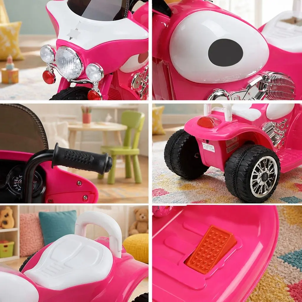 Kids Electric Ride-On Police Motorcycle