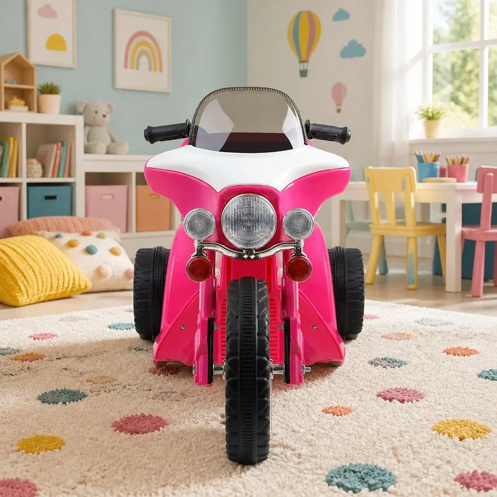 Kids Electric Ride-On Police Motorcycle