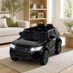 Black 12V Kids Ride On Car with Remote Control Features