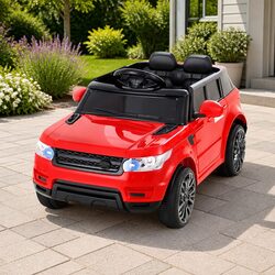 Red Kids Electric Ride On Car Specs: 12V SUV Remote