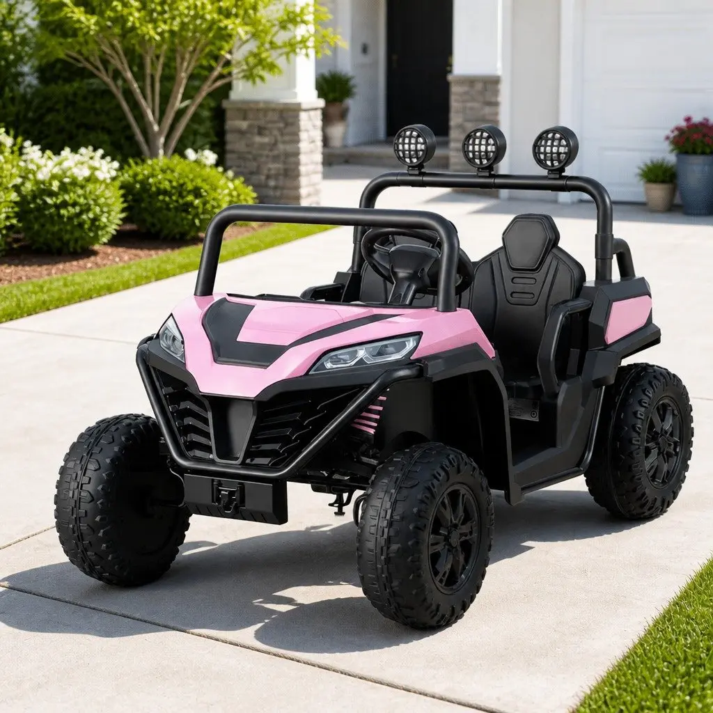 Kids Ride On Car Electric Toy in Pink