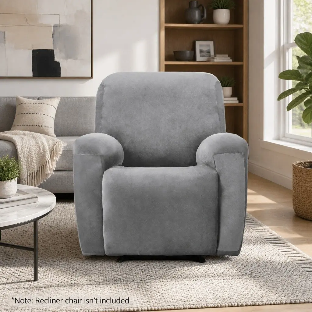 1-Seater Recliner Chair Cover in Grey