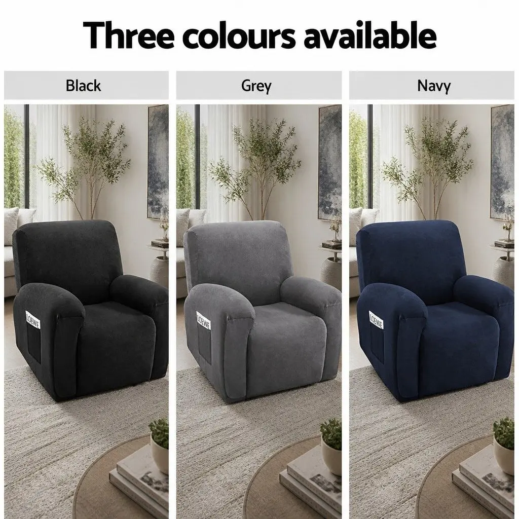 1-Seater Recliner Chair Cover in Grey