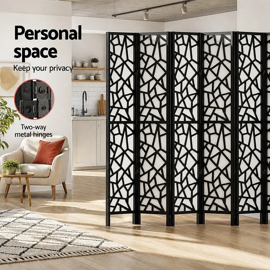 8 Panel Room Divider Screen for Bedroom 325x170cm Foldable Privacy Partition