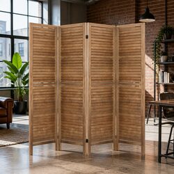 4 Panel Room Divider Screen 160x170cm Specifications