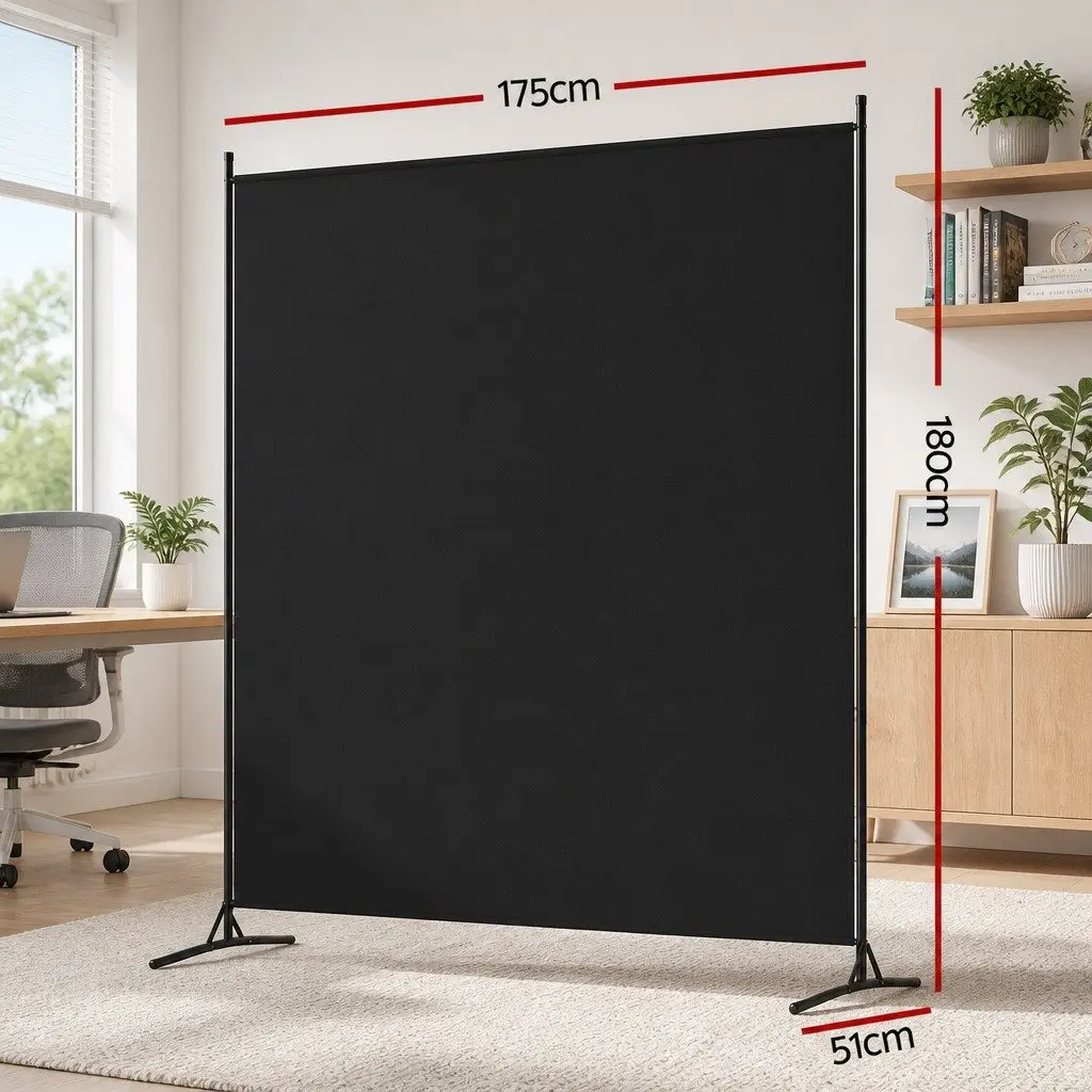 Room Divider Screen Home Office 175x180cm Fabric Privacy Partition