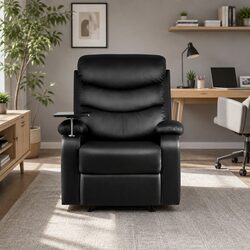 Black Leather Recliner Chair Specifications and Features