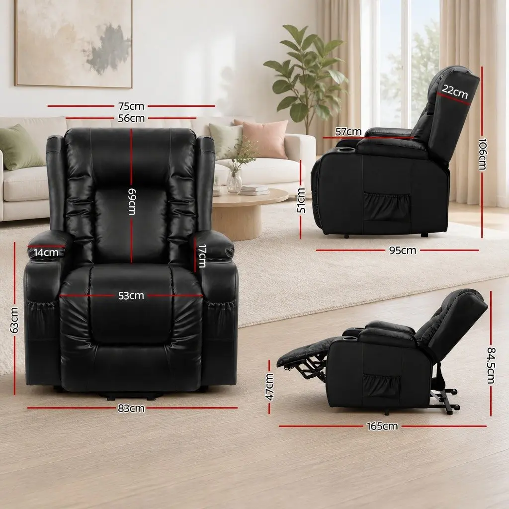 Adjustable Lift Assist Massage Recliner