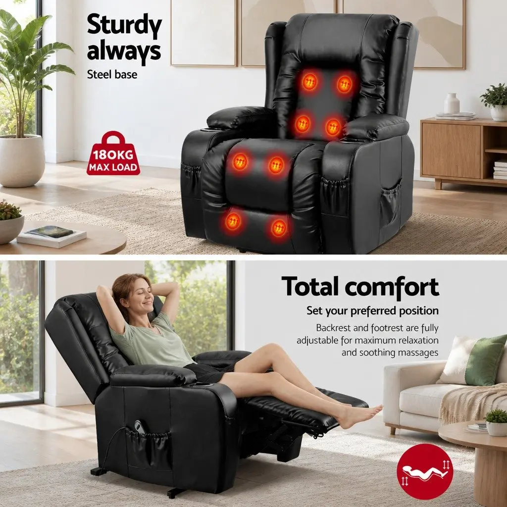 Adjustable Lift Assist Massage Recliner