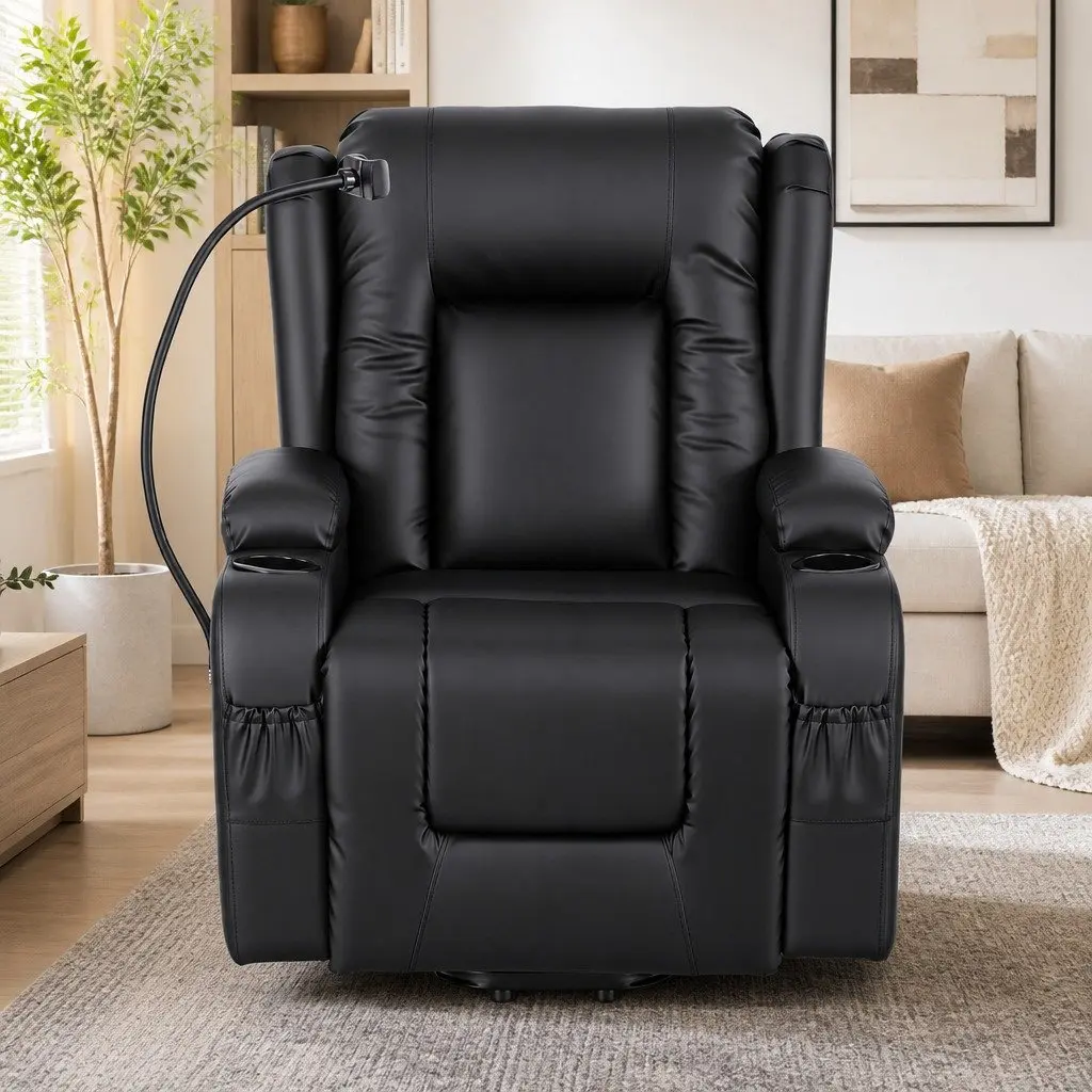 Power Lift Recliner Chair Living Room Electric Massage Heat Adjustable Size