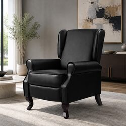 Specifications of Black Faux Leather Recliner Armchair
