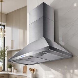 1200mm Wall Mount Range Hood Commercial Kitchen Extractor 3000m3/hr Stainless