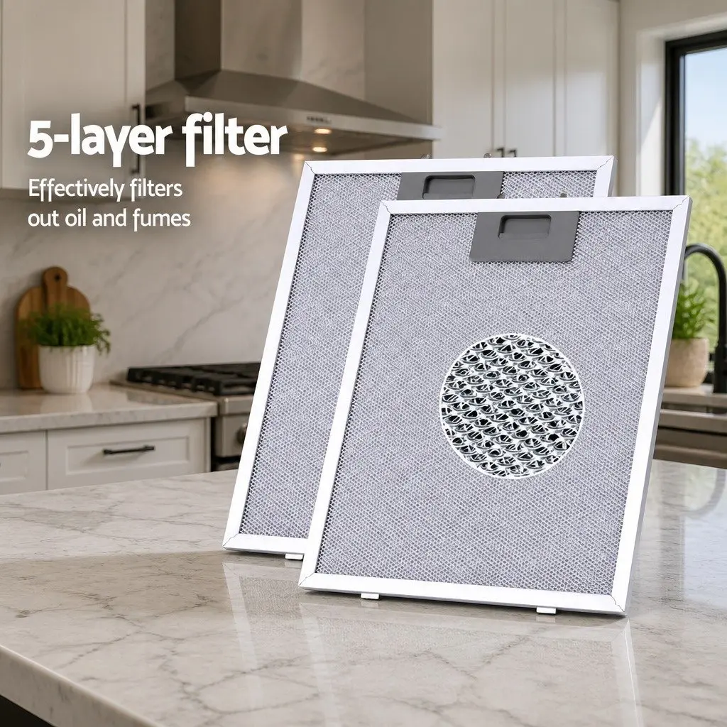 600mm Range Hood Wall Mounted Kitchen Extractor Fan Black