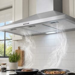 900mm Stainless Steel Range Hood 90cm Wall Mounted Kitchen Cooktop Extractor Fan