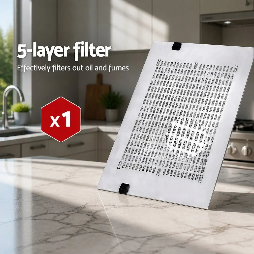 600mm Stainless Steel Range Hood Kitchen Rangehood Ducted Recirculated