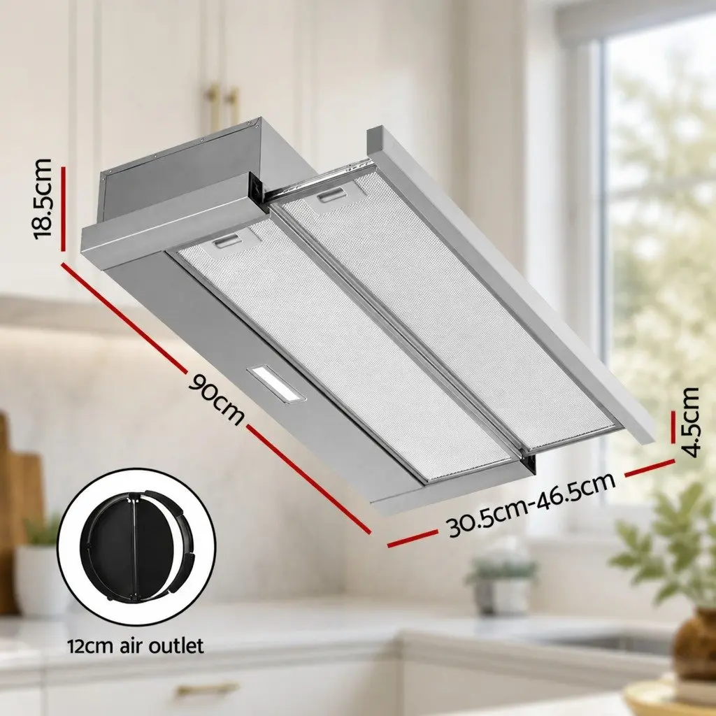 900mm Kitchen Slide-Out Range Hood