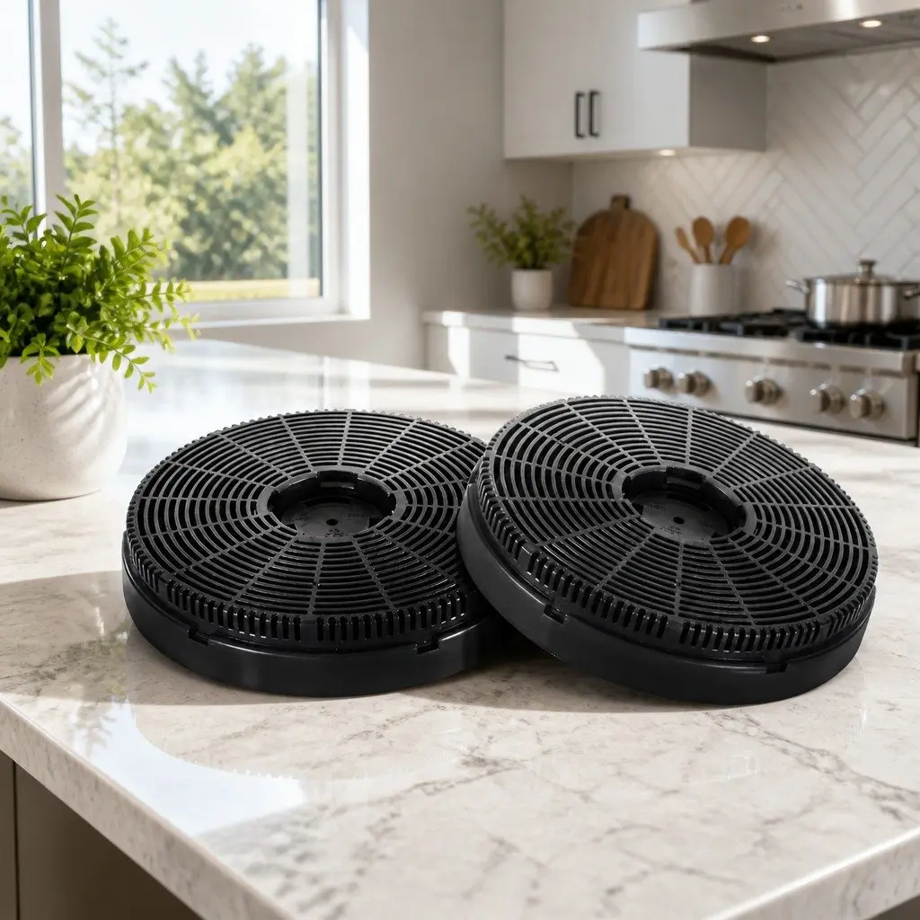 Range Hood Carbon Charcoal Filters Replacement Ductless Kitchen 16cm x2