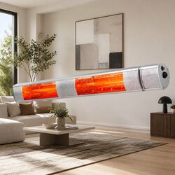 Electric Strip Heater Infrared Radiant Heating System 3000W Wall Mount Remote