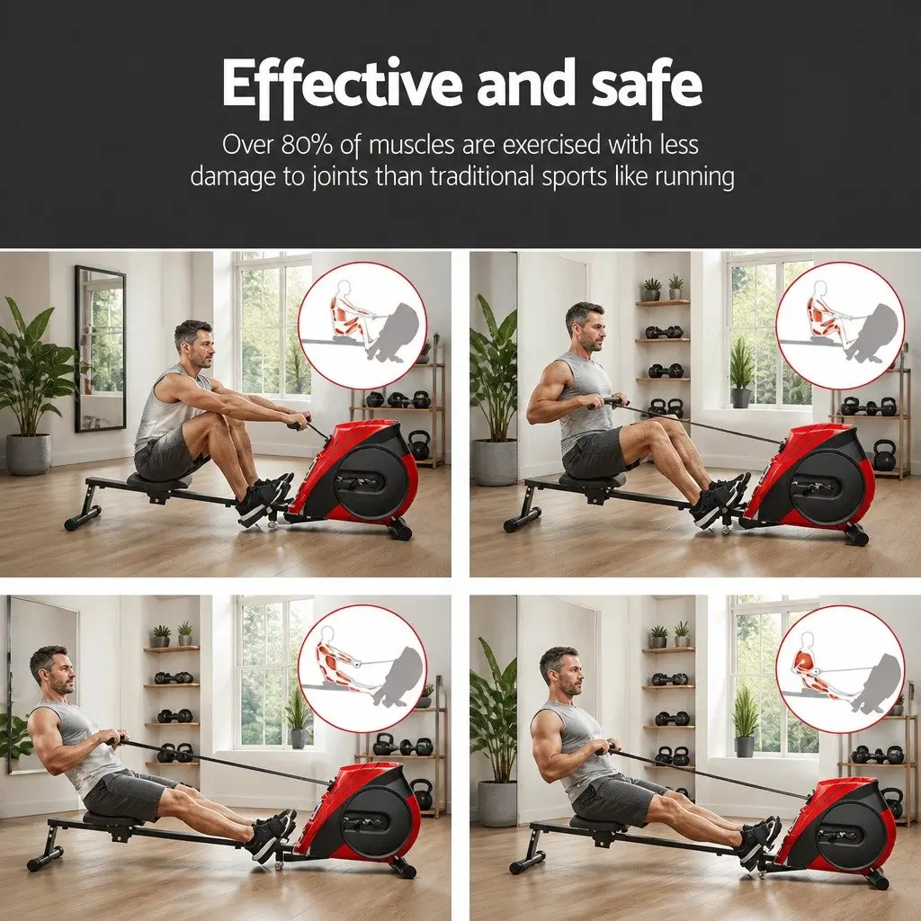 Elastic Rope Rowing Machine