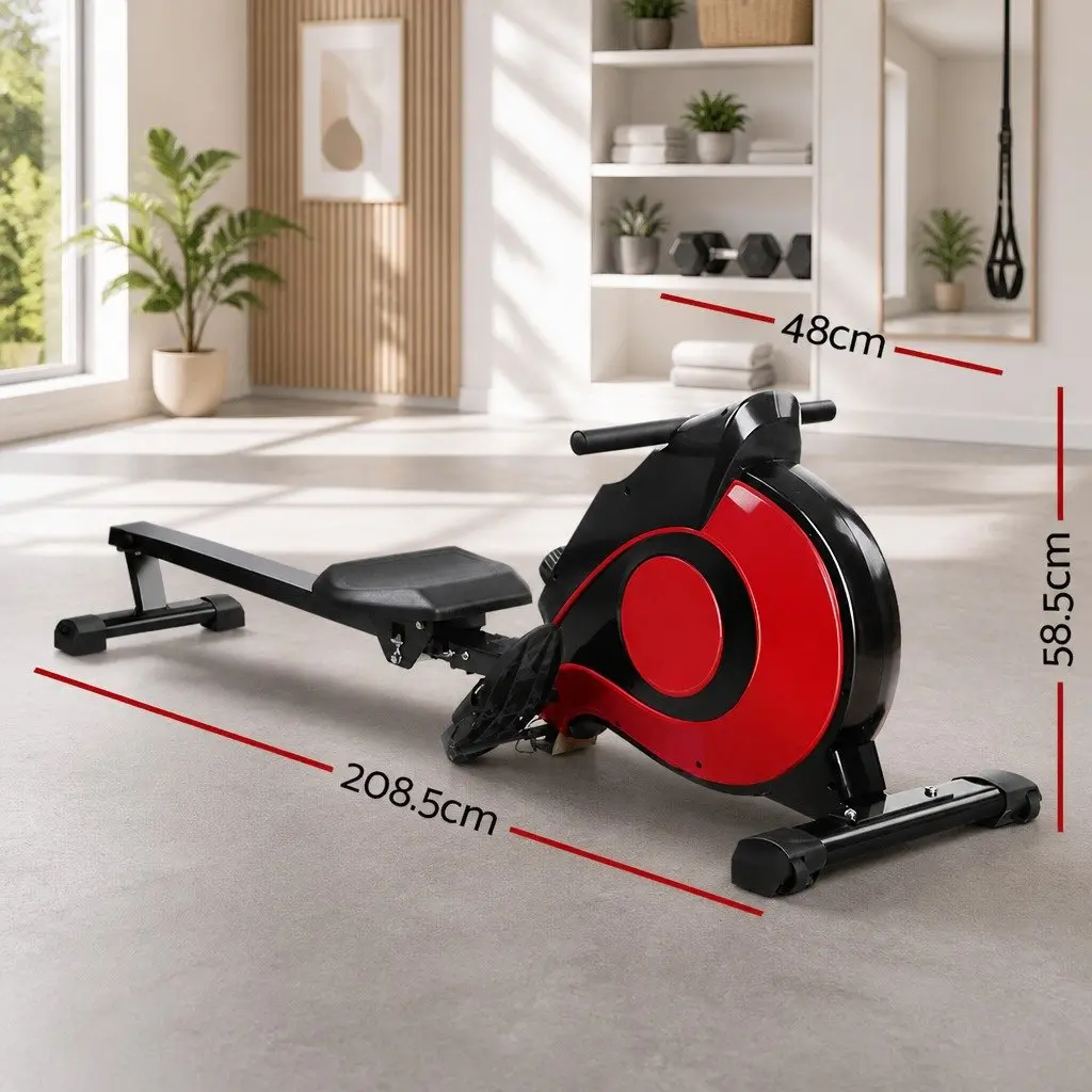 Magnetic Resistance Rowing Machine Home Cardio Exercise Gym Fitness Equipment