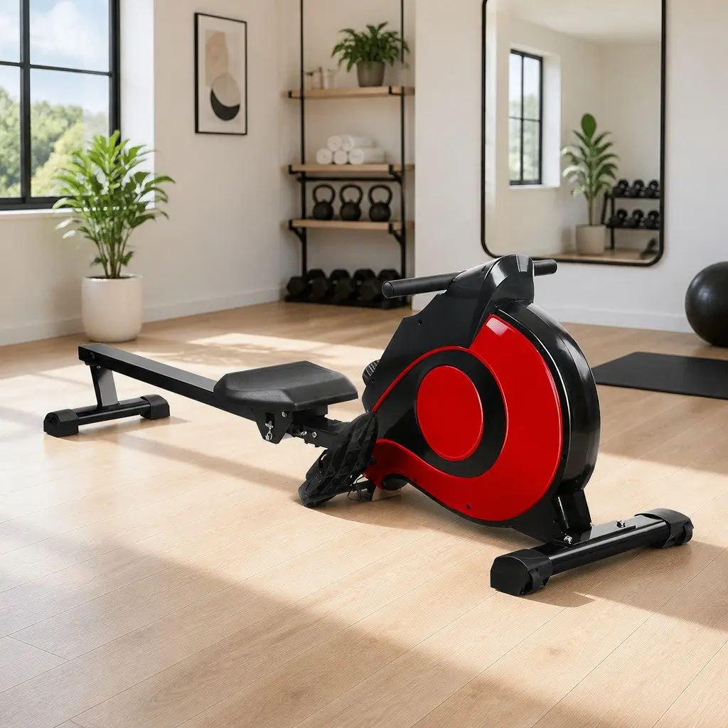 Magnetic Resistance Rowing Machine Home Cardio Exercise Gym Fitness Equipment