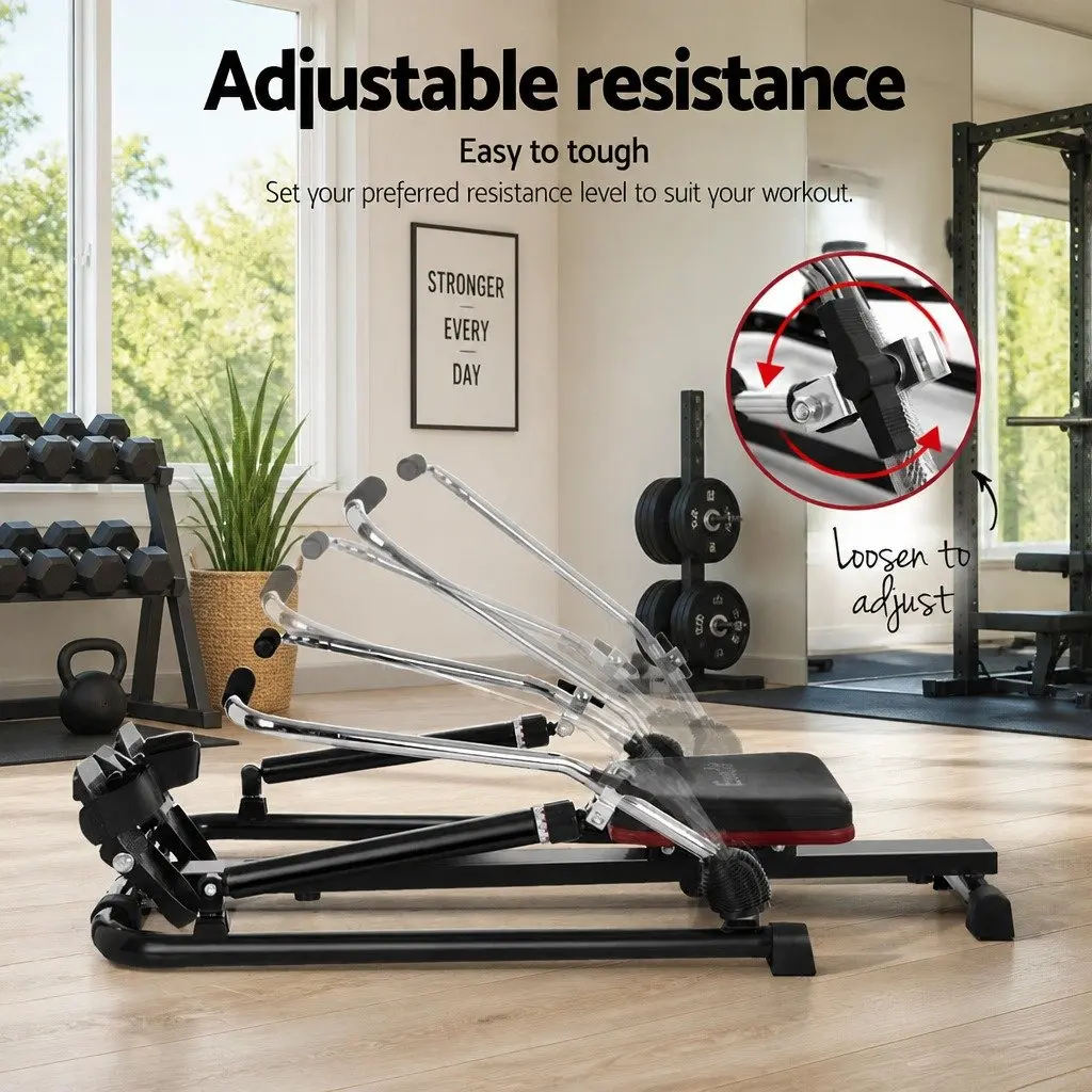 12-Level Hydraulic Rowing Machine for Effective Workouts