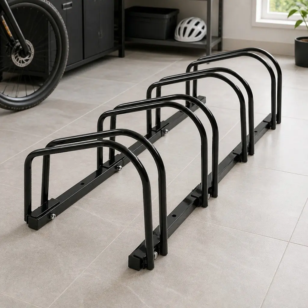 4-Bike Floor Parking Rack