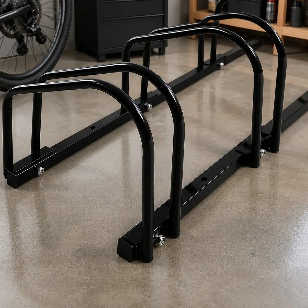 4-Bike Floor Parking Rack