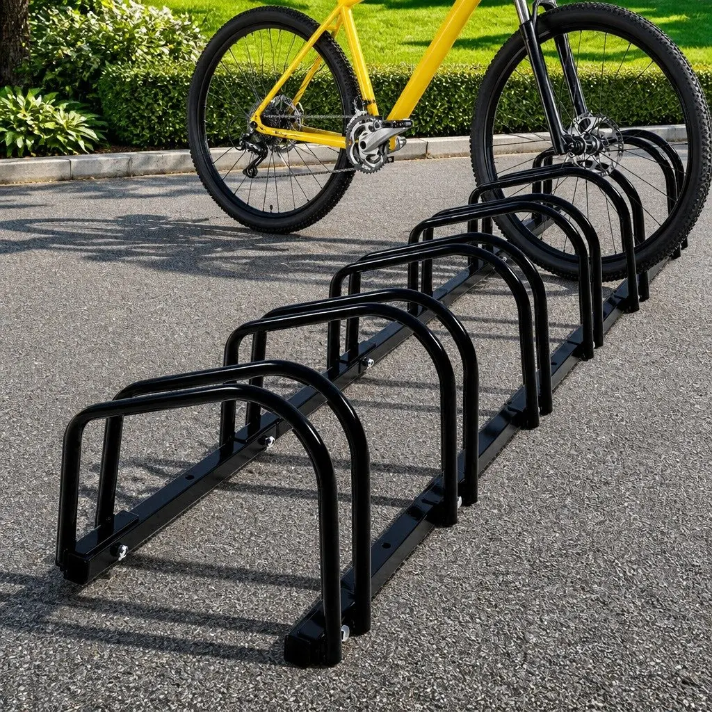 Bike Parking Stand for Indoor Outdoor Use 6 Bike Capacity