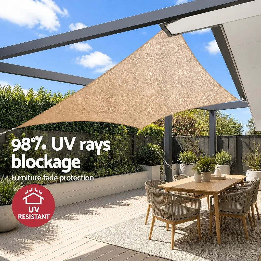 Shade Sail 3x4m Rectangle Sand