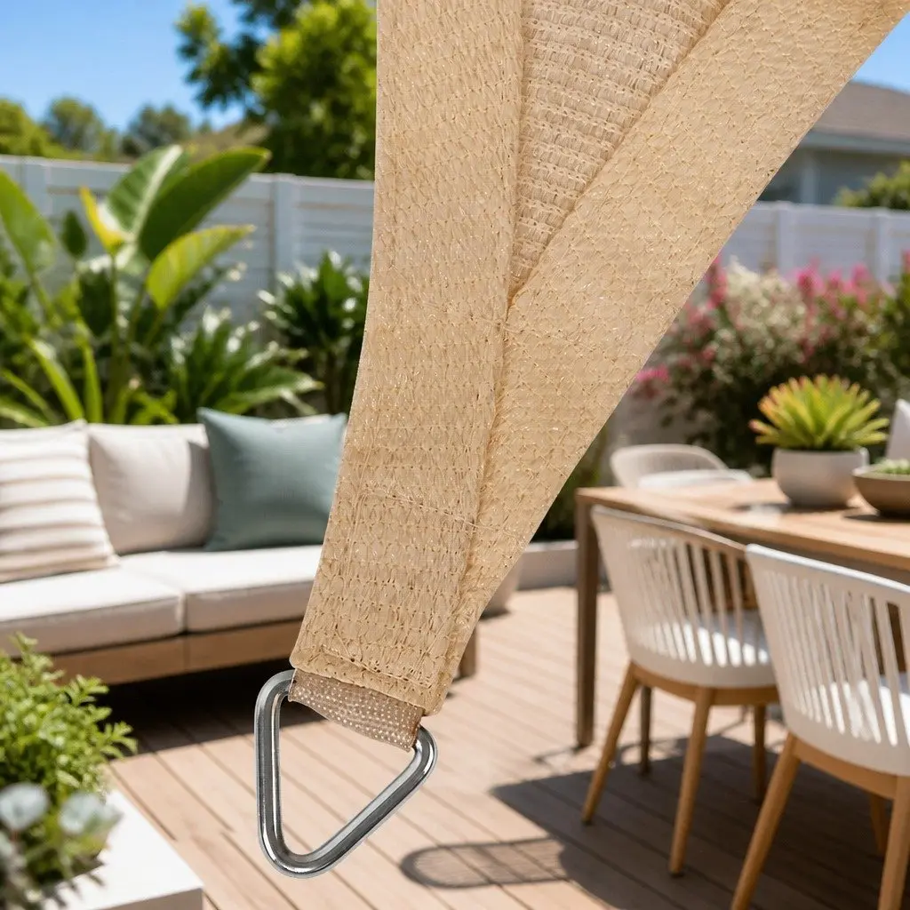 Shade Sail 4x5m Rectangle Commercial Grade UV Block Outdoor Patio Pool Sunshade