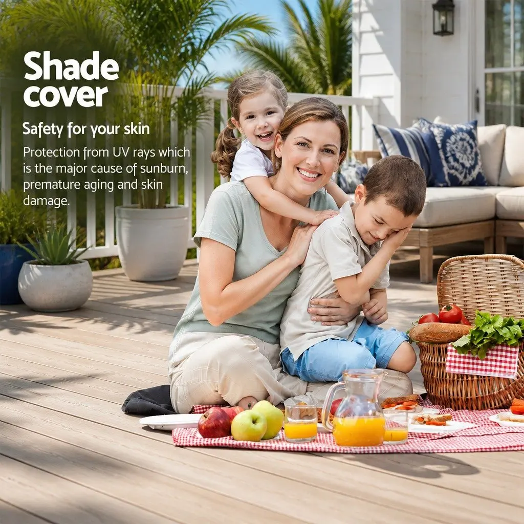 Rectangle Shade Sail Outdoor 2x4m Sand UV Protection