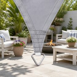 Waterproof Shade Sail Canopy 3x5m Grey Commercial Grade UV Protection Outdoor