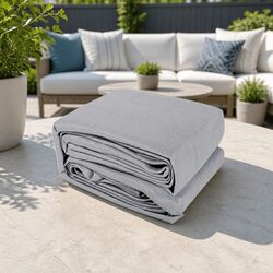 Shade Sail Waterproof Canopy Cloth Grey 3x8m 220GSM Outdoor Garden Patio Pool