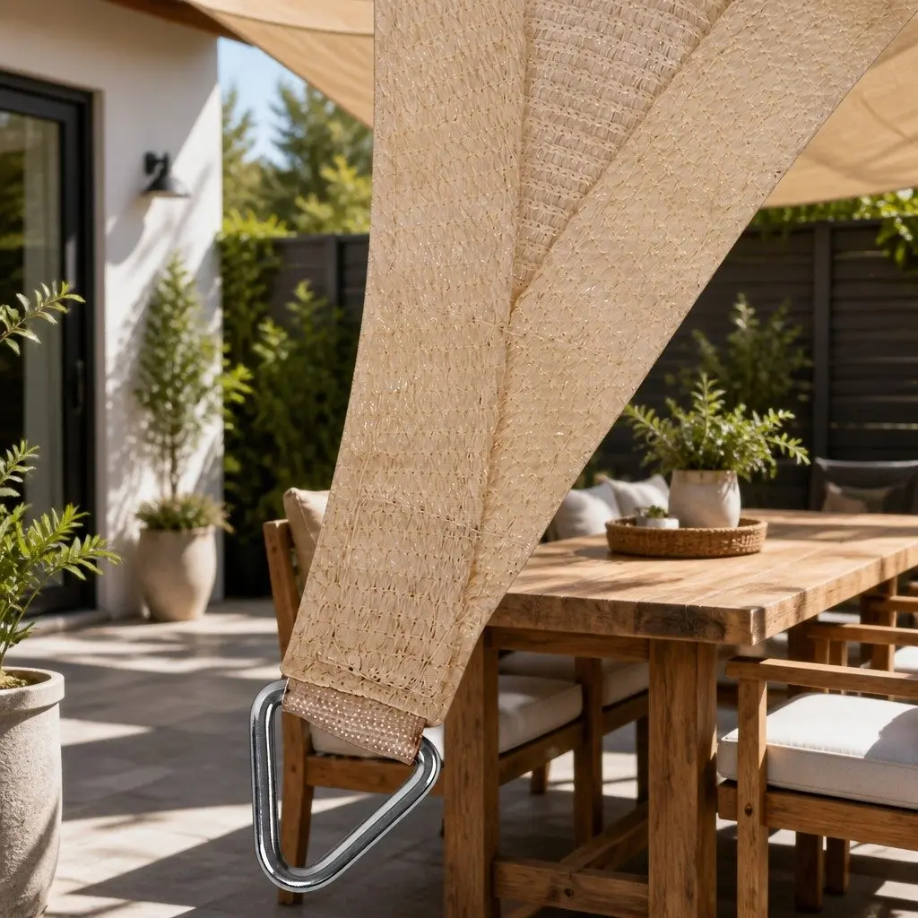 Rectangle Shade Sail 4x5m Waterproof UV Protection Outdoor Patio Pool Deck