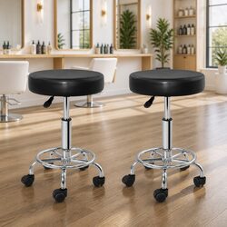 Specifications of Round Adjustable Salon Stools Black