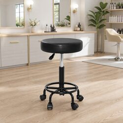 Round Swivel Stool with Adjustable Height and Robust Build